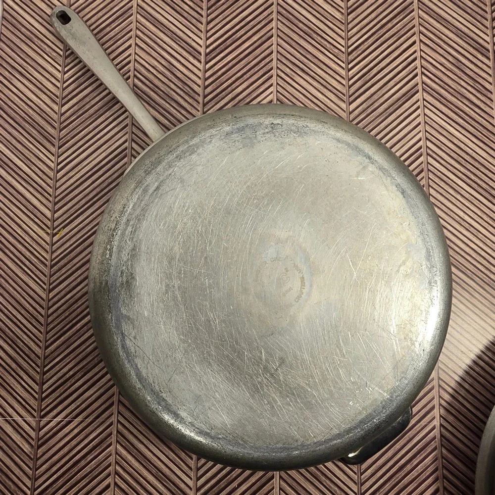 All-Clad Stainless Steel 12 Inch Saute Pan with Lid Helper Handle Silver